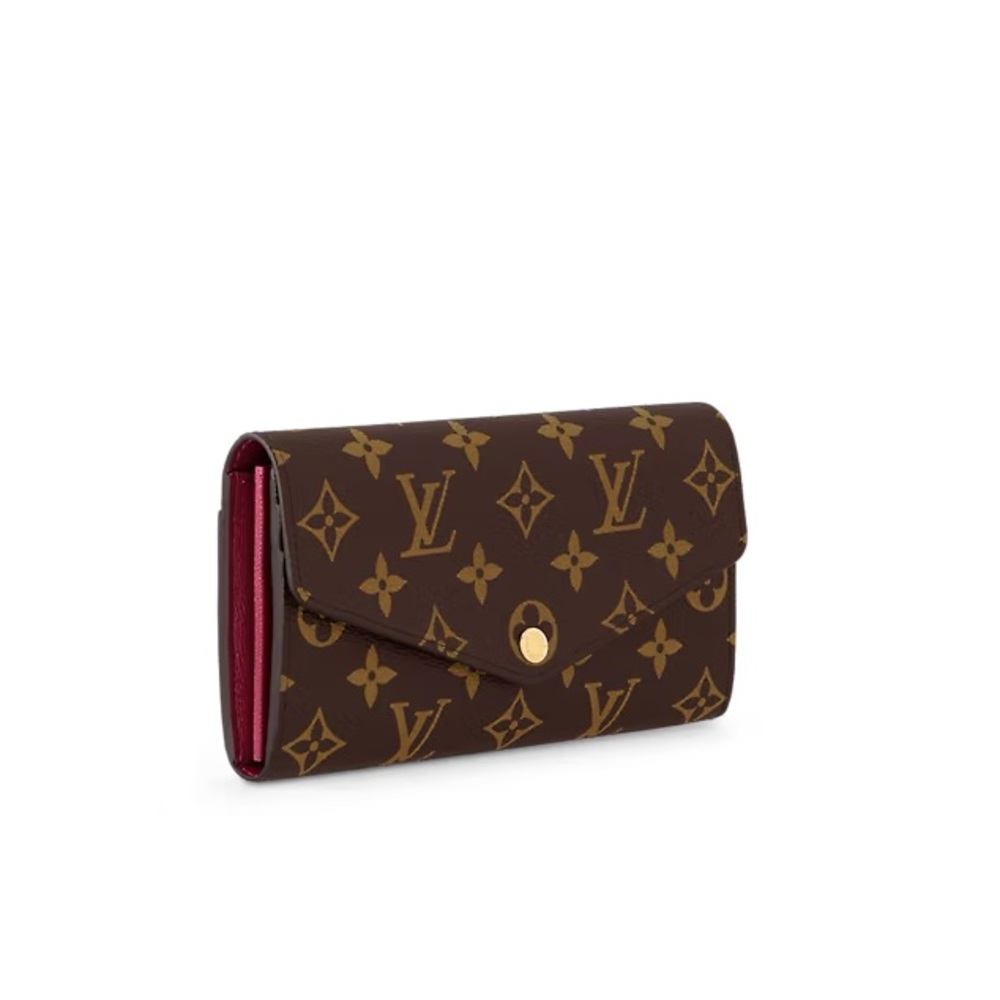 LOUIS VUITTON MONOGRAM SARAH WALLET LONG FUCHSIA